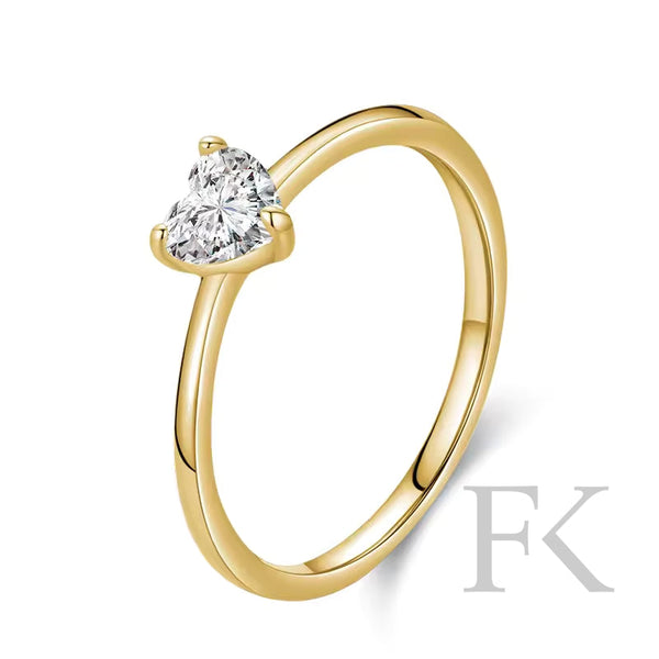 Herz Liebe Fingerring 925er Silber