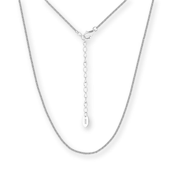 Chopin Halskette aus 925er Silber – verstellbar 40–45 cm, filigrane Gliederkette für Anhänger oder solo, eleganter Klassiker.
