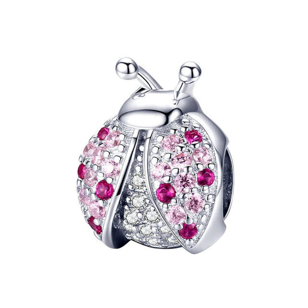 Marienkäfer Glücksbringer Charm Anhänger Sterling Silber - FALKENKOENIG SCHMUCK & Piercing Online Shop