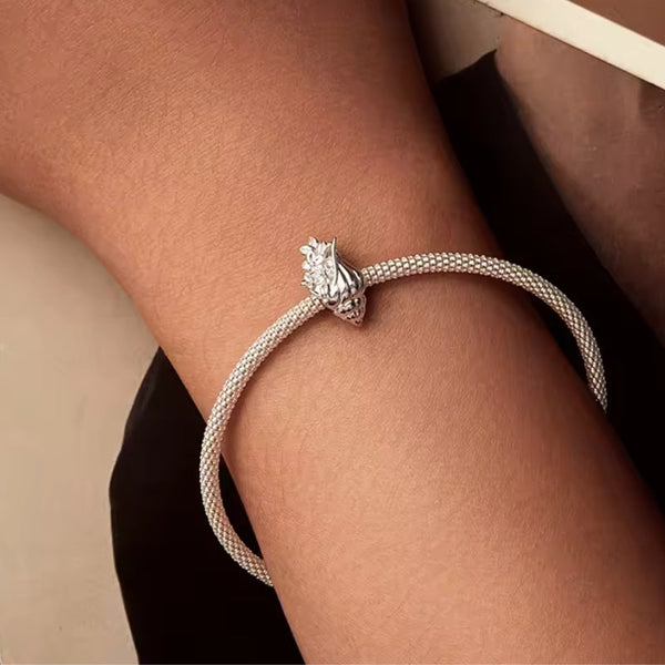 Muschel Charm 925er Silber