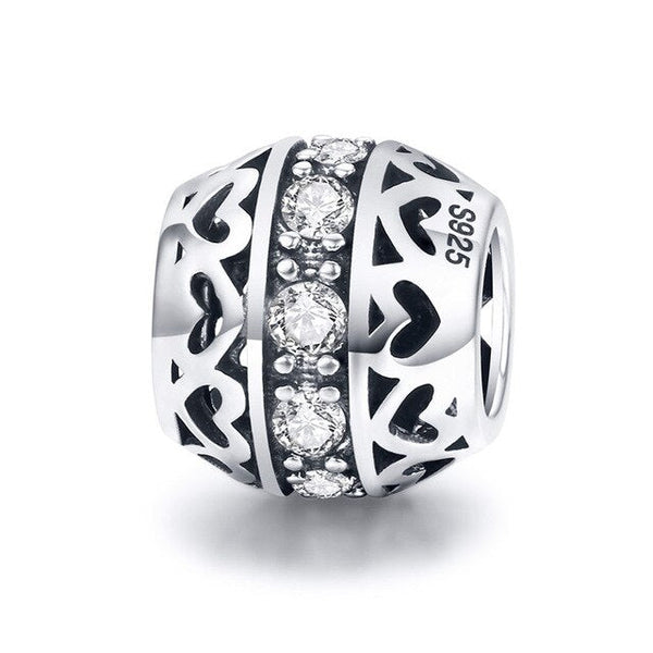 Kristall Kugel Charm Anhänger Sterling Silber - FALKENKOENIG SCHMUCK & Piercing Online Shop