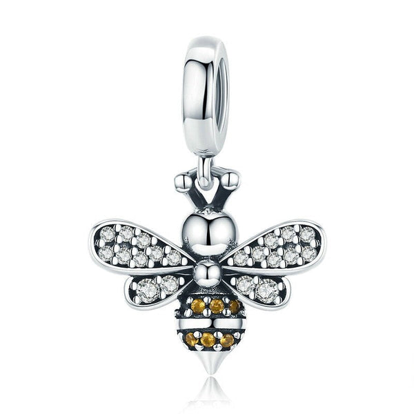 Honigbiene Charm aus 925er Silber – filigranes Symbol für Fleiß & Glück. Perfekt für Charm-Armbänder & als bedeutungsvolles Geschenk. 🐝✨