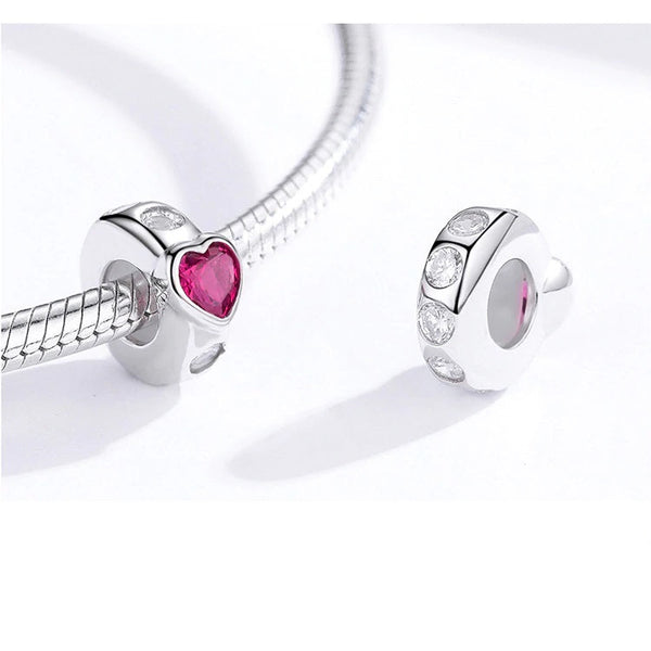 Charm Anhänger Stopper Herz Sterling Silber - FALKENKOENIG SCHMUCK & Piercing Online Shop