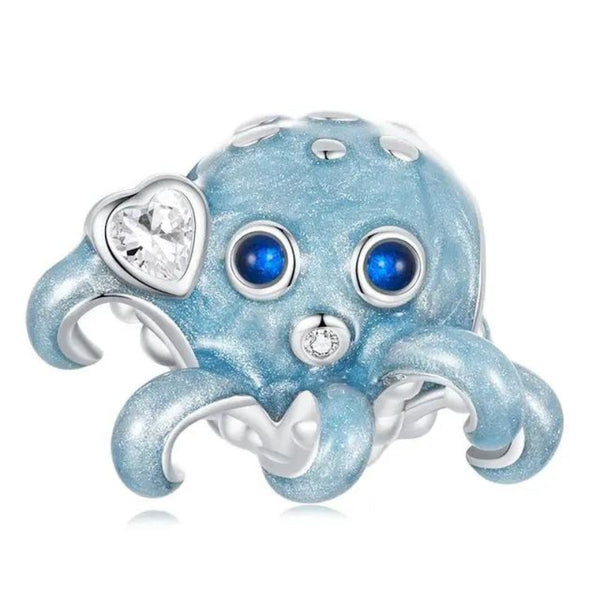 Oktopus - Kraken Charm 925er Silber