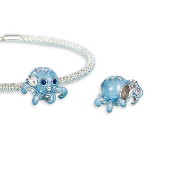 Oktopus - Kraken Charm 925er Silber