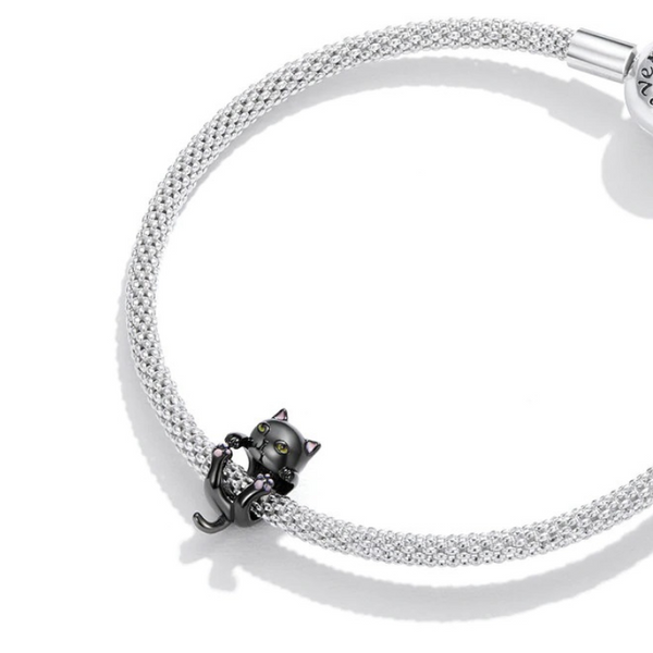 Charm Anhänger Katze Sterling Silber - FALKENKOENIG SCHMUCK & Piercing Online Shop