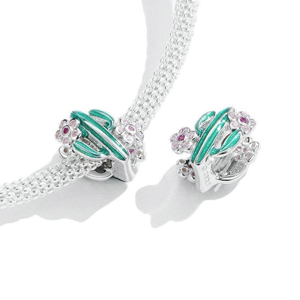 Kaktus Charm 925er Silber