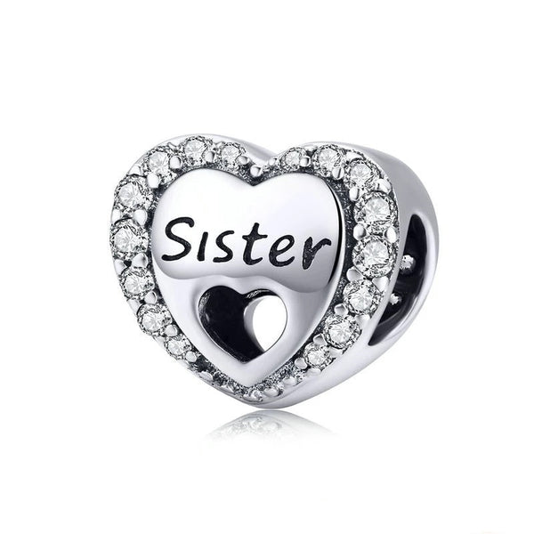 Schwester Charm 925er Silber