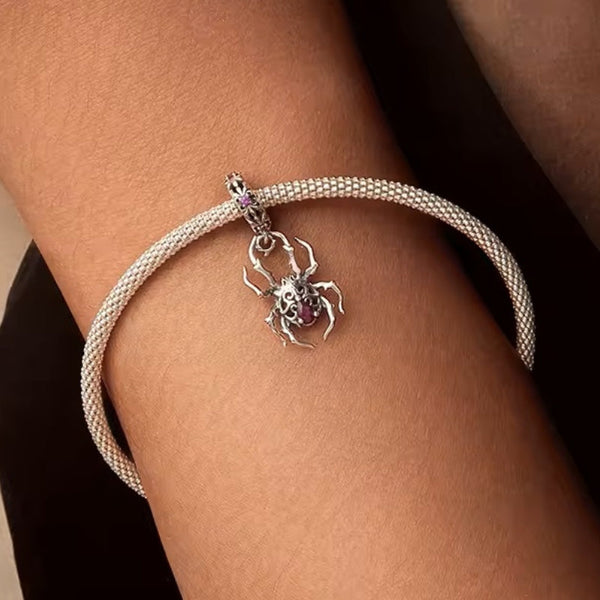 Spinnen Charm-Anhänger 925er Silber