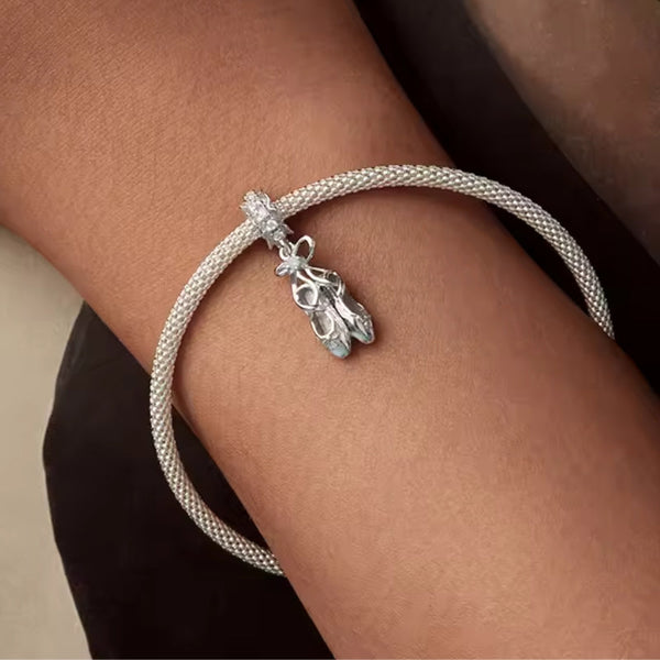 Ballerina Charm-Anhänger 925er Silber