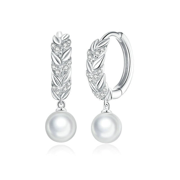 Ohrringe Creolen Sterling Silber Perlen - FALKENKOENIG SCHMUCK & Piercing Online Shop
