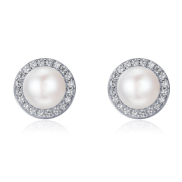 Ohrstecker Perlen Sterling Silber Kristall - FALKENKOENIG SCHMUCK & Piercing Online Shop