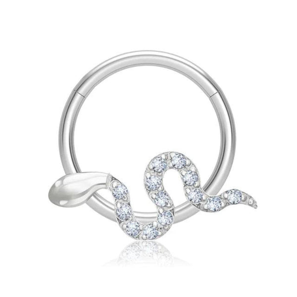 Schlangen Septum-Piercing Titan