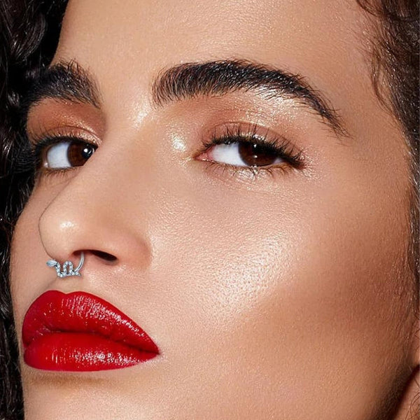 Schlangen Septum-Piercing Titan