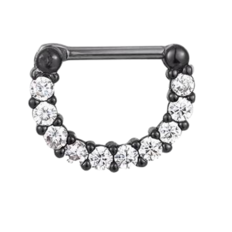 Nasenpiercing Ring Titan Schwarz - Nasenring - FALKENKOENIG SCHMUCK & Piercing Online Shop