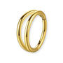 Gold Doppel-Nasenring Piercing Titan - FALKENKOENIG SCHMUCK & Piercing Online Shop
