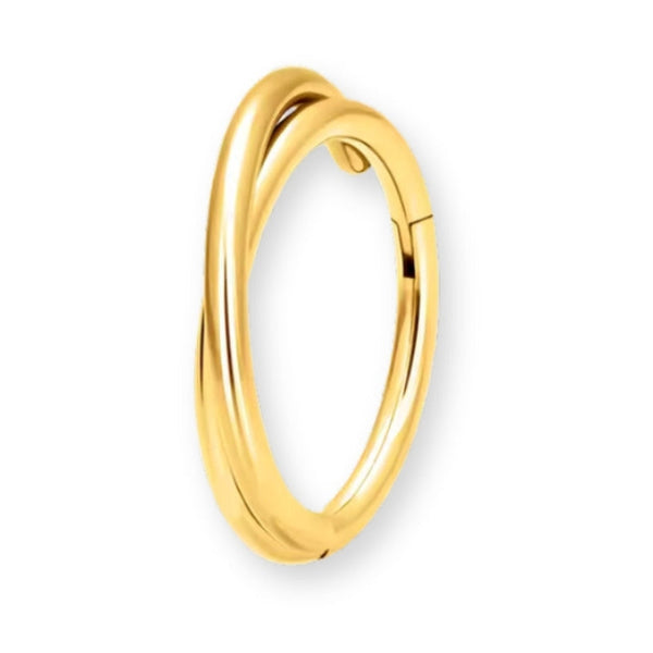 Gold Septum Nasenring Piercing Titan - FALKENKOENIG SCHMUCK & Piercing Online Shop