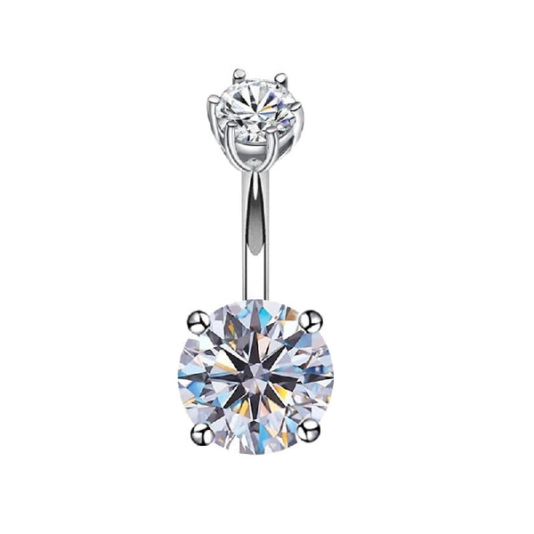 MONACO Bauchnabelpiercing aus 925er Silber mit funkelnden Kristallen – inspiriert vom mediterranen Luxus Monacos