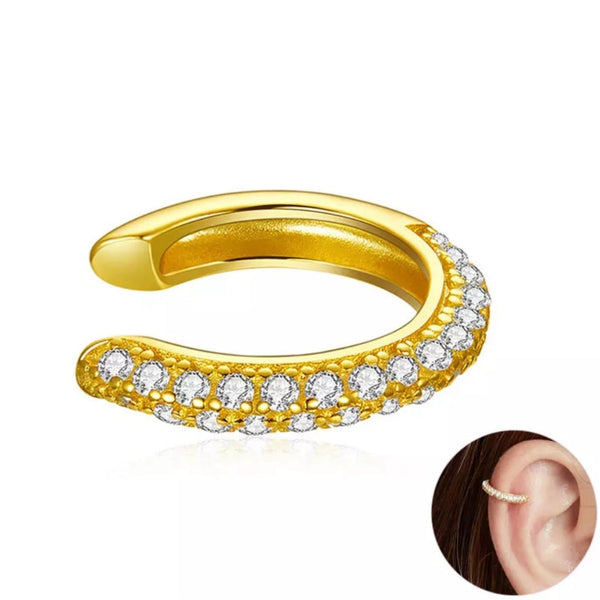 Earcuffs Ohrklemme Sterlingsilber Kristalle - FALKENKOENIG SCHMUCK & Piercing Online Shop
