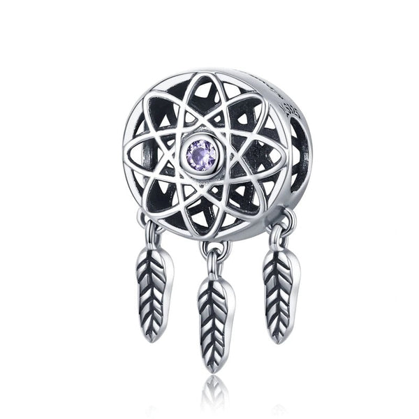Traumfänger Charm Anhänger Sterling Silber Kristall - FALKENKOENIG SCHMUCK & Piercing Online Shop