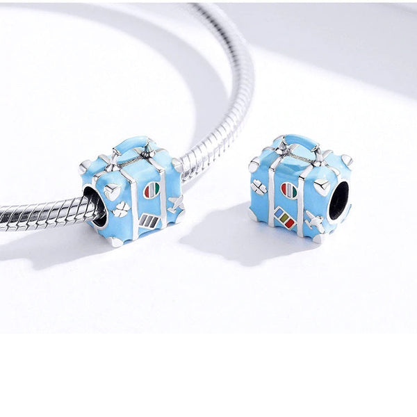 Charm Anhänger Koffer Sterling Silber - FALKENKOENIG SCHMUCK & Piercing Online Shop