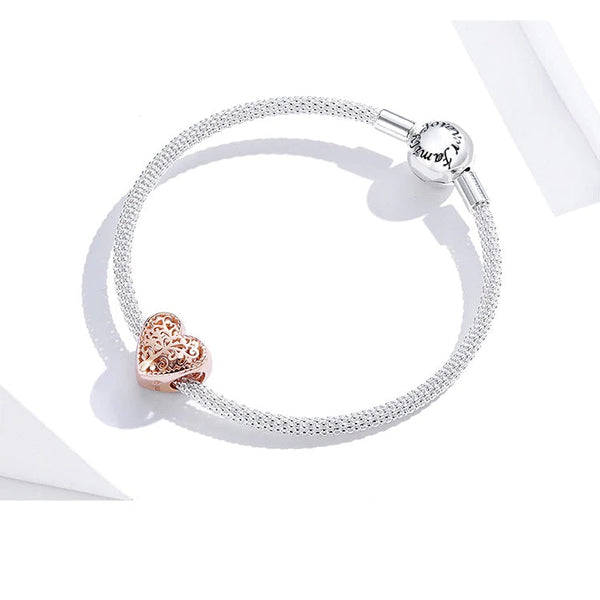 Herzschmuck Charm Anhänger Baum des Lebens Roségold - FALKENKOENIG SCHMUCK & Piercing Online Shop