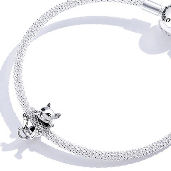 Katzen Charm Anhänger Sterling Silber - FALKENKOENIG SCHMUCK & Piercing Online Shop