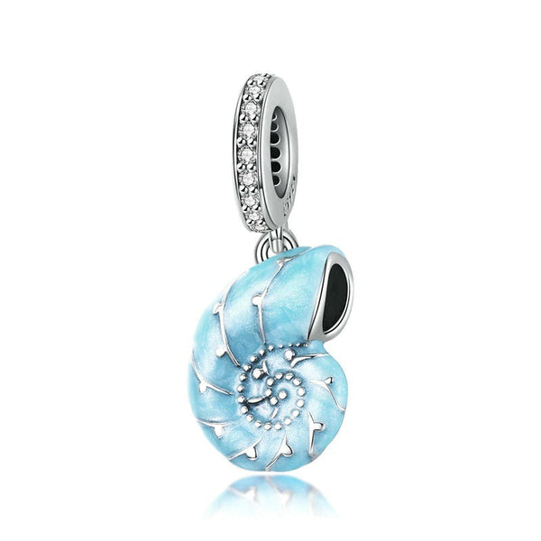 Muschel Charm Anhänger Sterling Silber - FALKENKOENIG SCHMUCK & Piercing Online Shop