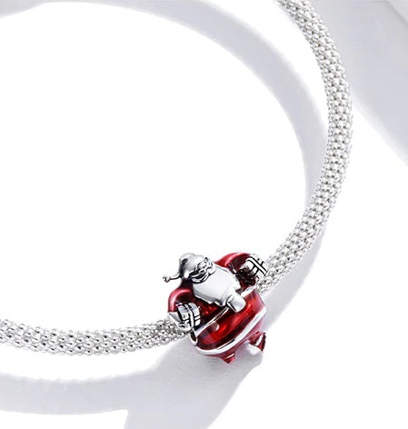 Weihnachtsmann Charm Anhänger Sterling Silber - FALKENKOENIG SCHMUCK & Piercing Online Shop