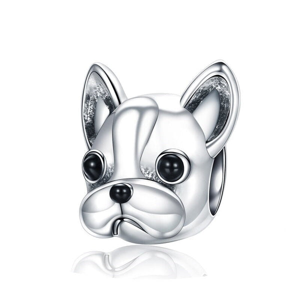 Charm Anhänger Bulldogge Sterling Silber - FALKENKOENIG SCHMUCK & Piercing Online Shop