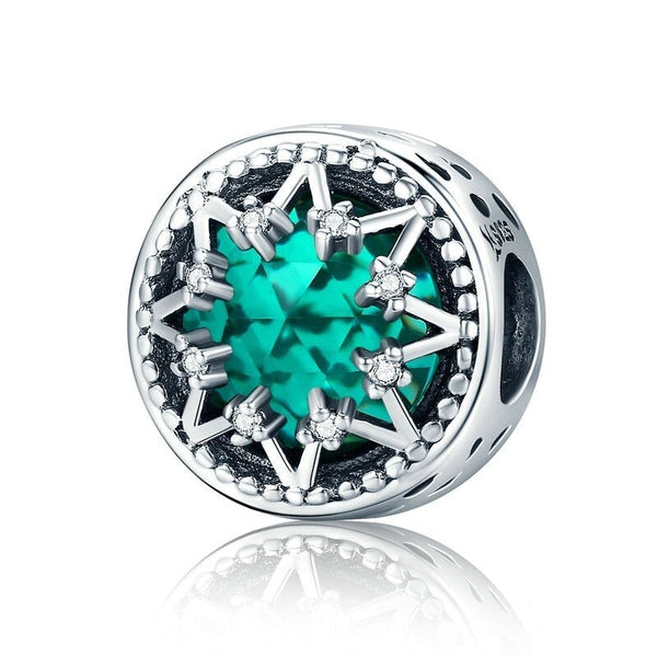 Charm Anhänger Schneeflocke Sterling Silber Kristall - FALKENKOENIG SCHMUCK & Piercing Online Shop