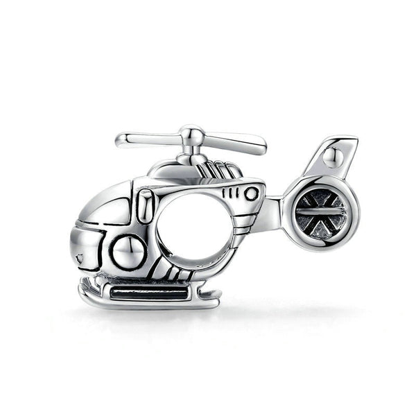 Charm Anhänger Helikopter Sterling Silber - FALKENKOENIG SCHMUCK & Piercing Online Shop