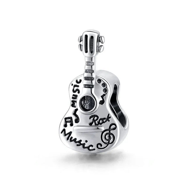 Charm Anhänger Gitarre Sterling Silber - FALKENKOENIG SCHMUCK & Piercing Online Shop