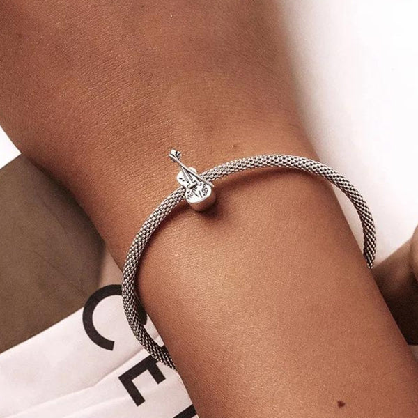 Charm Anhänger Violine Sterling Silber - FALKENKOENIG SCHMUCK & Piercing Online Shop