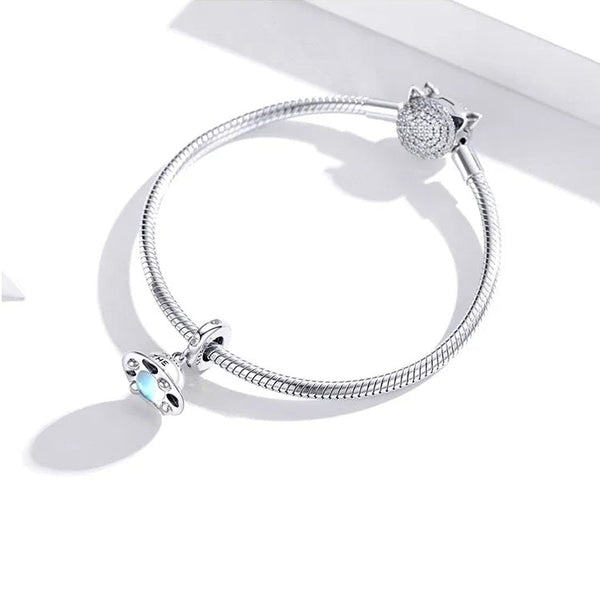 Charm Anhänger Ufo Raumschiff Sterling Silber - FALKENKOENIG SCHMUCK & Piercing Online Shop