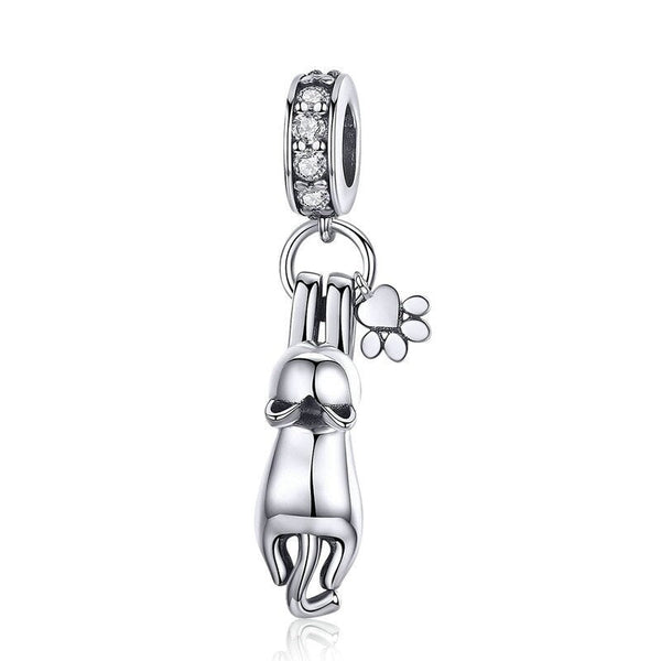 Charm Anhänger Katze Sterling Silber - FALKENKOENIG SCHMUCK & Piercing Online Shop