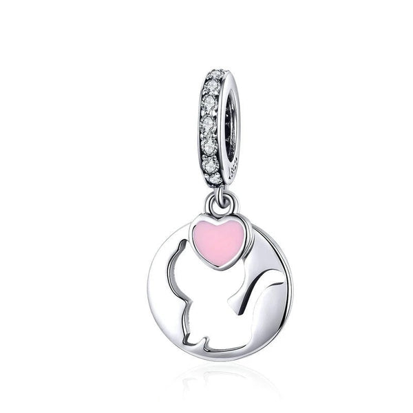 Charm Anhänger Katze Sterling Silber - FALKENKOENIG SCHMUCK & Piercing Online Shop