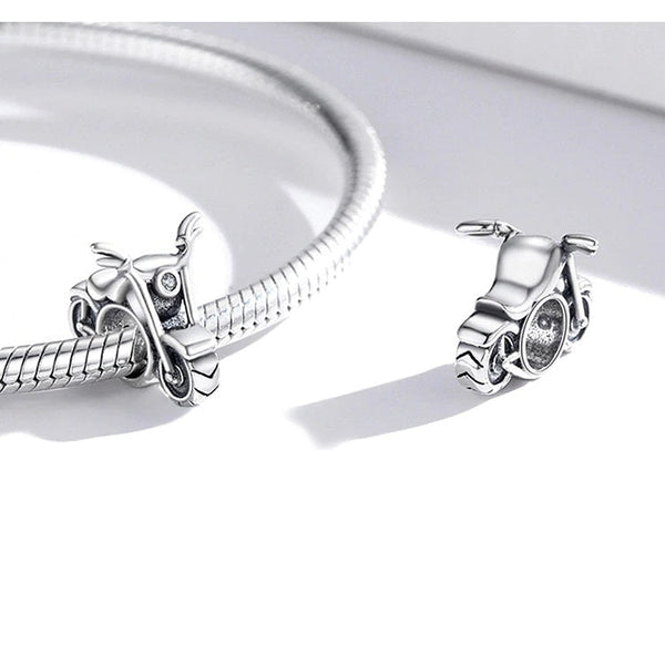 Charm Anhänger Motorrad Sterling Silber - FALKENKOENIG SCHMUCK & Piercing Online Shop