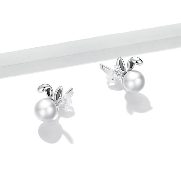 Ohrstecker Hase Bunny Echt Silber - FALKENKOENIG SCHMUCK & Piercing Online Shop