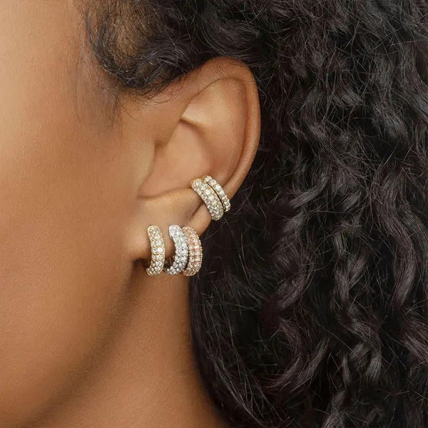 Ear Cuff Kristall Ohrklemme 925er Silber