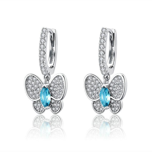 Ohrringe Schmetterling Sterling Silber - FALKENKOENIG SCHMUCK & Piercing Online Shop