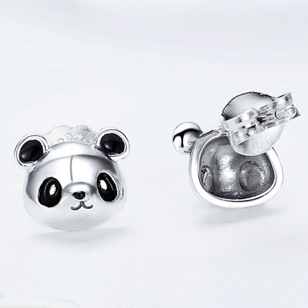 Ohrstecker Panda Bären Sterling Silber - FALKENKOENIG SCHMUCK & Piercing Online Shop