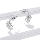 Ohrstecker Sterne Sterling Silber Kristall - FALKENKOENIG SCHMUCK & Piercing Online Shop