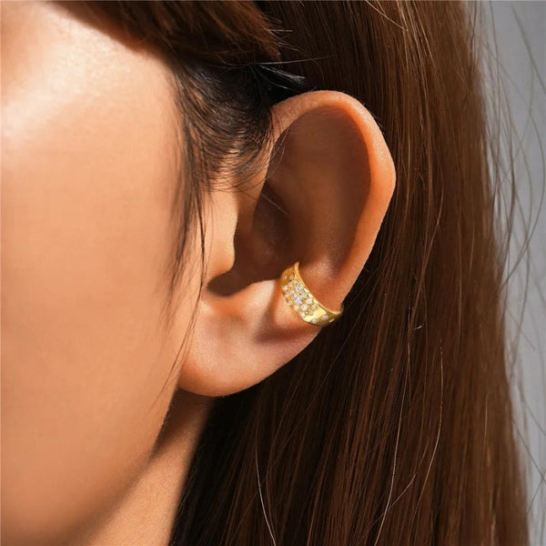 Ear Cuff Kristall Ohrklemme 925er Silber