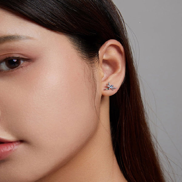 Libellen Ohrstecker Sterling Silber Kristall - FALKENKOENIG SCHMUCK & Piercing Online Shop