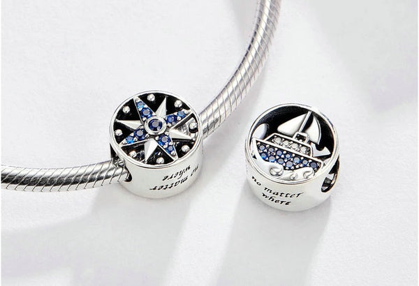 Charm Anhänger Segelschiff Sterling Silber - FALKENKOENIG SCHMUCK & Piercing Online Shop