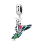 Charm Anhänger Eisvogel Sterlingsilber Zirkonia - FALKENKOENIG SCHMUCK & Piercing Online Shop