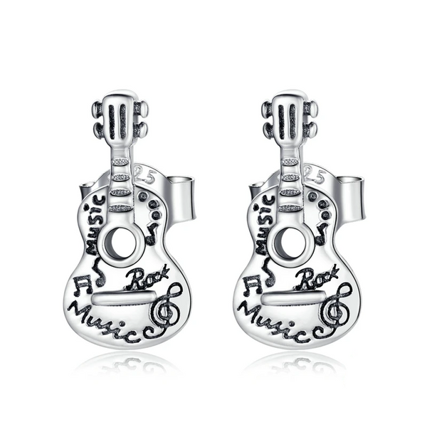 Ohrstecker Gitarre Sterling Silber - FALKENKOENIG SCHMUCK & Piercing Online Shop