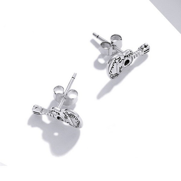 Ohrstecker Gitarre Sterling Silber - FALKENKOENIG SCHMUCK & Piercing Online Shop