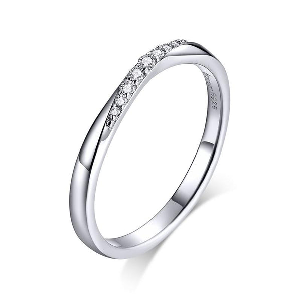 Fingerring Liebe Sterling Silber Kristall - FALKENKOENIG SCHMUCK & Piercing Online Shop